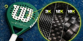 Carbono 3K, 12K o 18K en palas de pádel: diferencias y cuál elegir
