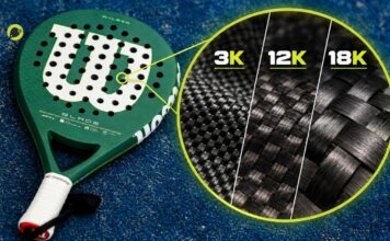 Carbono 3K, 12K o 18K en palas de pádel: diferencias y cuál elegir